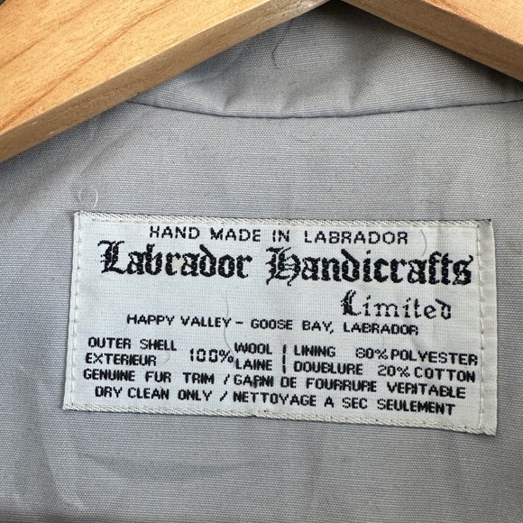 Genuine Handcrafted Wool/Fur ParkaEmbroidered Details-By “Labrador Handicraft” - Picture 9 of 13